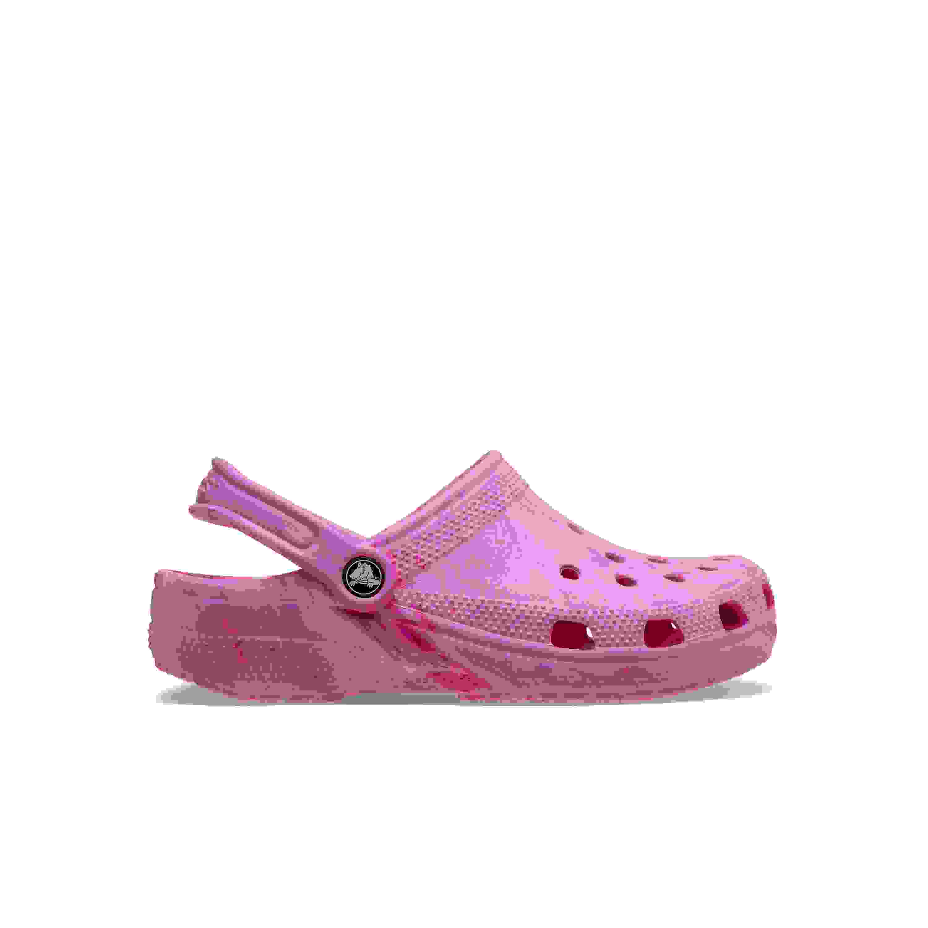Crocs Classic Grade School Girls' "Pink Marble" Clog
